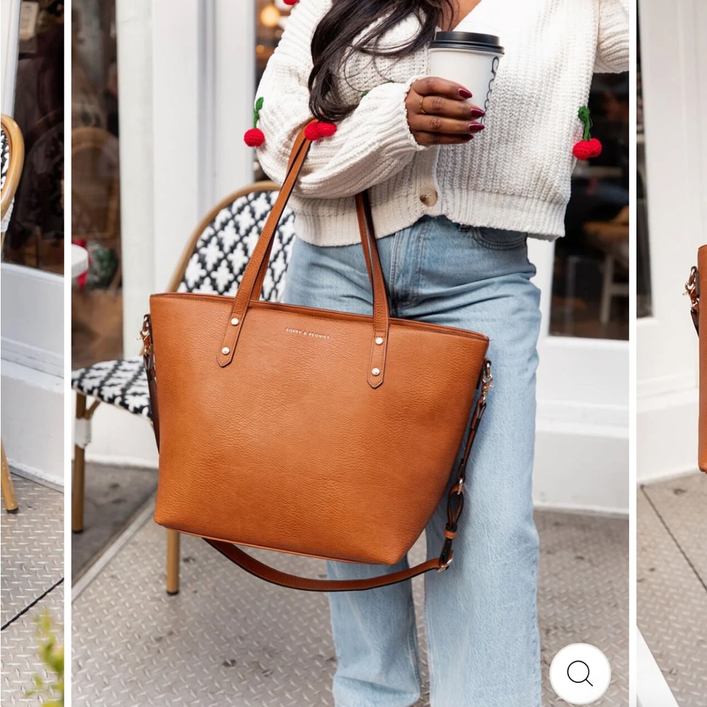 New without tags Tan Leather Tote Bag